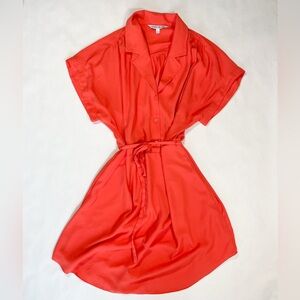 Elizabeth and James Coral Shirt Dress